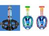 Waterproof Anti-Fog Full Dry Diving and Snorkeling Mask for Adults and Children