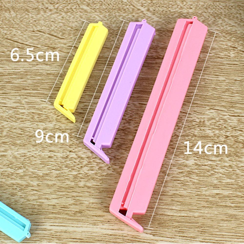 12pcs/set Food Storage Portable Sealer Clamp Plastic Tool New Kitchen Accessories Food Snack Seal Sealing Bag Clips