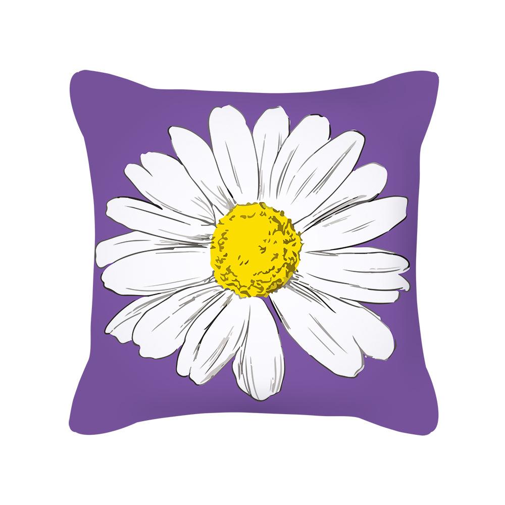 Home Pillowcases Flowers Sofa Cushions Ins Nordic Peach Skin Pillowcases Pillowcases