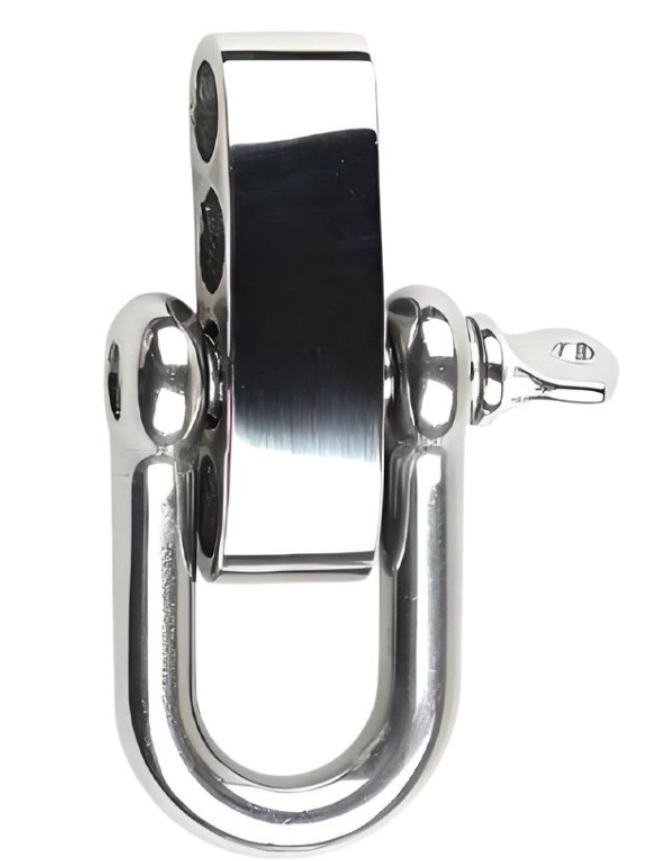 

304 Stainless Steel Horseshoe Buckle for DIY Paracord Bracelets, Four-Hole Adjustable, Polished Finish.