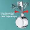 Shower Bracket Holder Adjustable Angle 360 Degree Rotation Heat-Resistant Stainless Steel Swivel Shower Bracket
