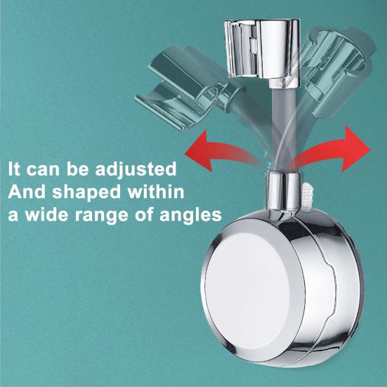 Shower Bracket Holder Adjustable Angle 360 Degree Rotation Heat-Resistant Stainless Steel Swivel Shower Bracket