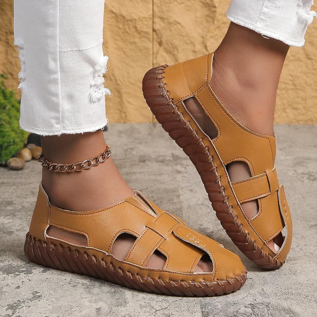 Soft Sole Sandalias Women Summer Flats Comfort Non-slip Loafers Breathable Solid Colour Walking Shoes Sapatenis Feminino Slides