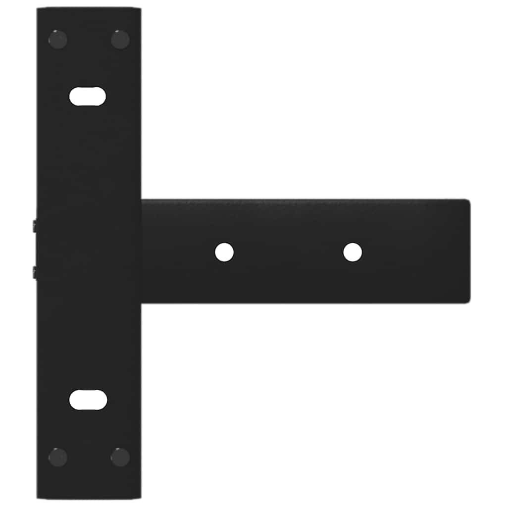 Vidaxl Nogi Do Stołu Konsolowego, 2 Pcs., Czarne, 38X25X(72-73) Cm