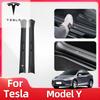 Car Sticker For Tesla Model Y 2020-2025 Threshold Strip Dedicated Built-in Welcome Pedal Threshold Strip Interior Modification W