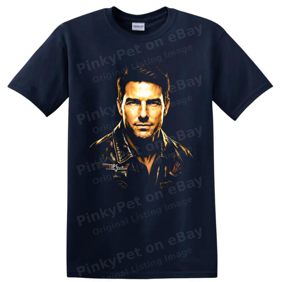 Pete Maverick Mitchell Top Gun Pilot Portrait T Shirt Movie Fan Graphic Art Tee