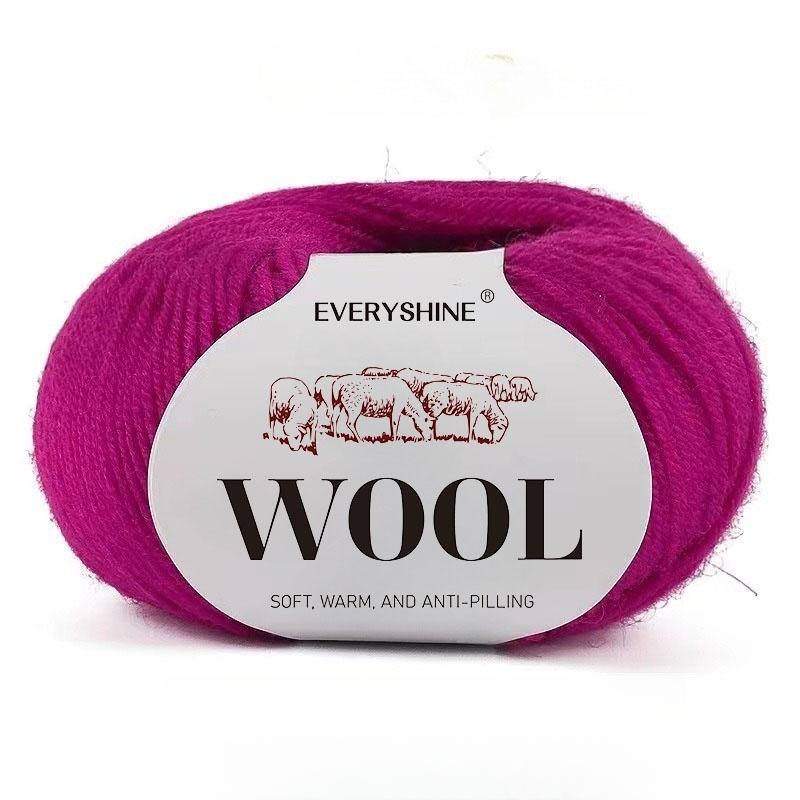 

6 упаковок пряжи из смеси шерсти (50г/шт., 120м) Мягкая и теплая разноцветная пряжа для вязания спицами и крючком для свитеров, средней толщины, спицы/крючки 2,0-3,0 мм