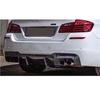 BMW 5 Series F10/F18 V-Style Carbon Fiber Rear Diffuser Kit