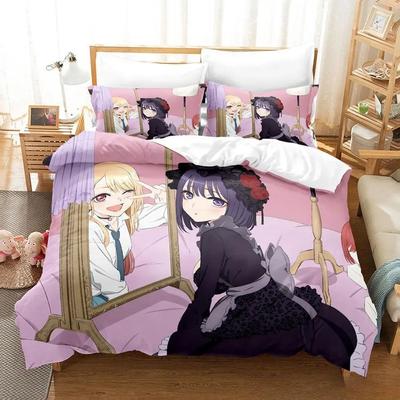 3D-Druck Anime Kawaii Marin Kitagawa Bettwäsche-Set Einzelbett Twin Full Queen King Size Bettset Erwachsene Kinder Schlafzimmer Bettbezug-Sets