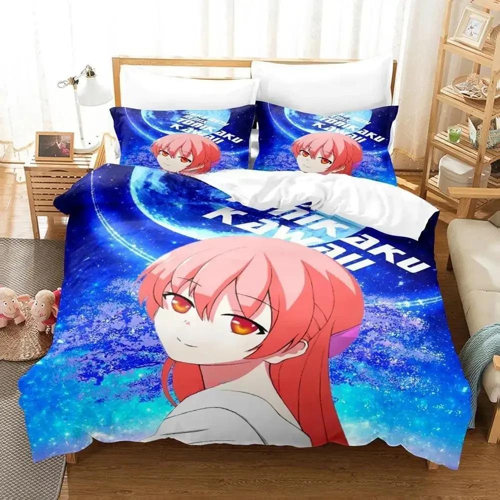 Tonikaku Kawaii Nasa & Tsukasa Pohodlná přikrývka Povlak na přikrývku Povlak na polštář Sada povlečení Dekorace dětského pokoje Domácí textil