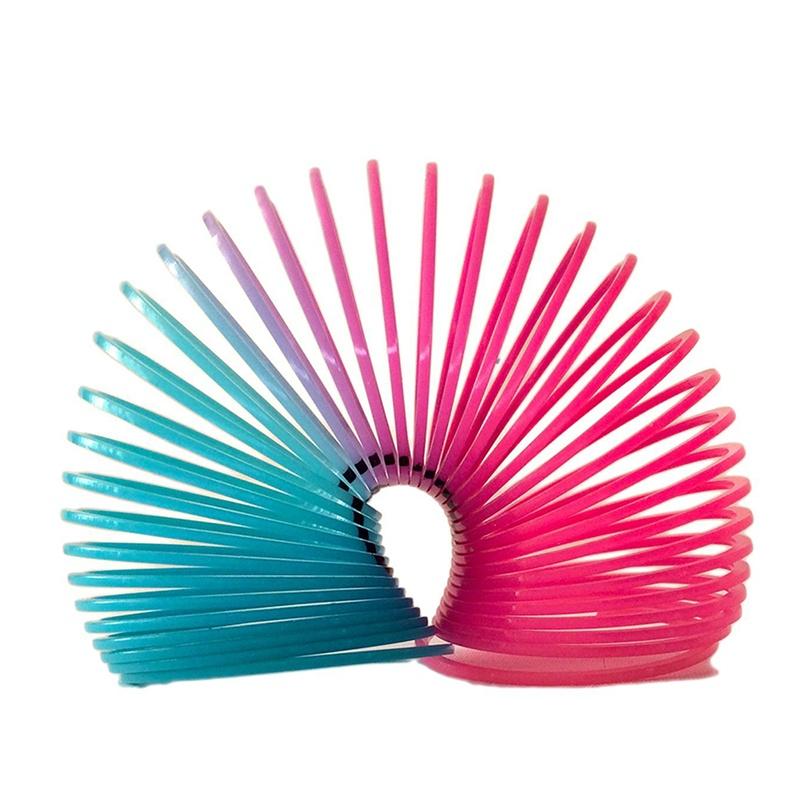 12x Mini Slinky Smiley Face Springs Rainbow Smiley Face Spring Party Bag výplně plastové