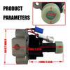 Motorcycle Scooter ATV Ignition Switches Assembly with 2 Keys and Wire Harness, Metal Mounting Body for Daily Repair
