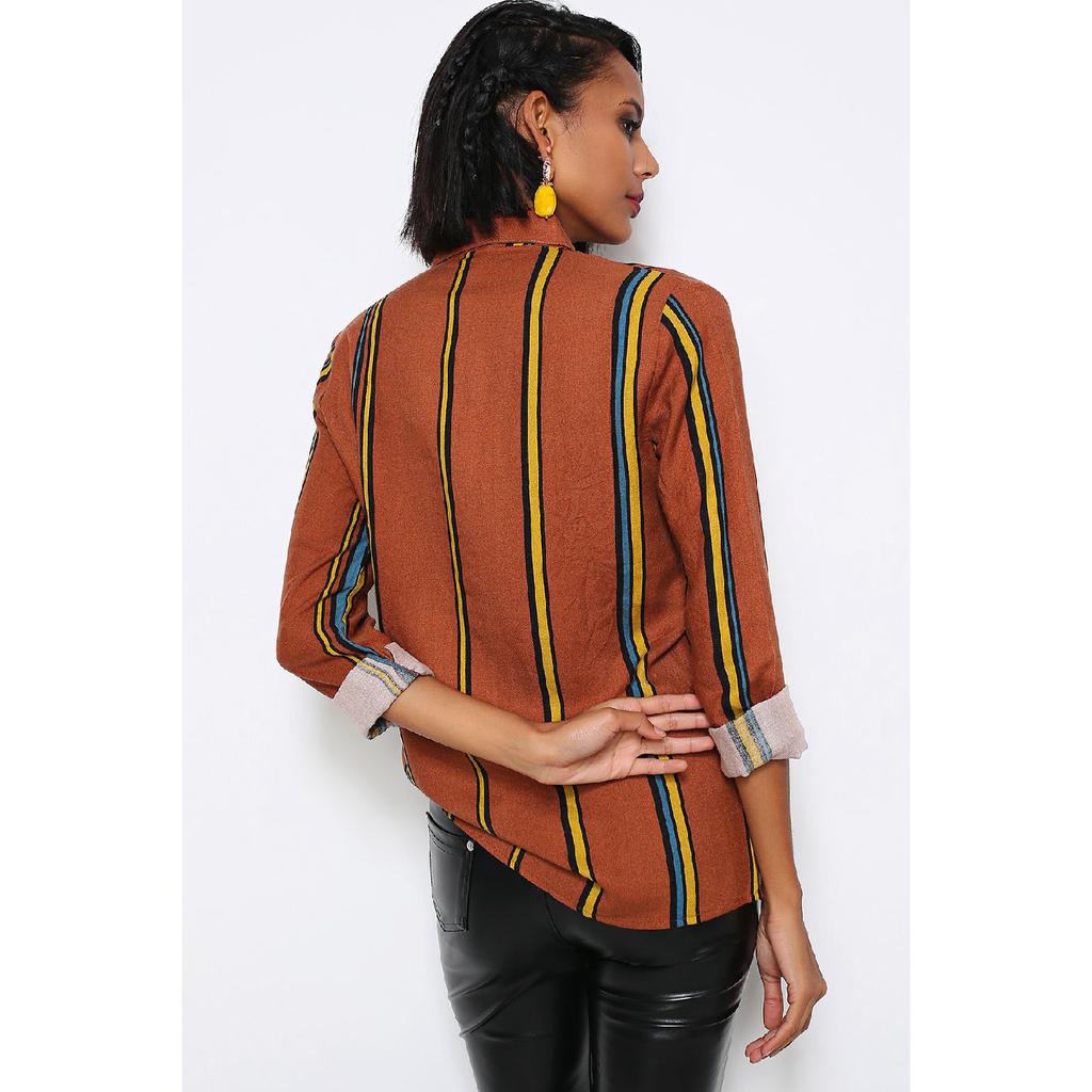 Vertical Striped Women's Shirt