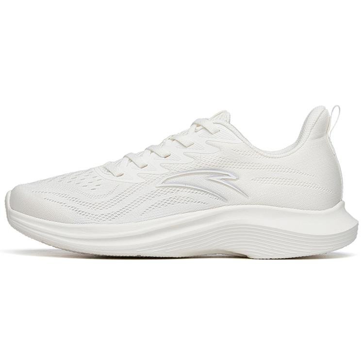 Anta Running Collection Cushioning Slip Resistant And Abrasion Resistant Low Top Sprint Running Shoes Men's Ivory White