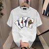 Trendy Brand Short-Sleeved Pure Cotton Men'S Printed T-Shirt Trendy Men'S And Women'S Versatile Round Neck T-Shirt Men'S