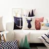 Decorative Throw Pillows Case Geometric Colorful Animals Deer Nordic Style Cotton Linen Couch Cushion Cover For Sofa Home Decor