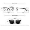 2 In 1 Magnetic Multi-Functional Night Vision Driving Sunglasses Magnetic Clip-On Lens Myopia Frames Sun Protection