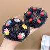 Korean Style Ballet Hair Net Fashion Headwear Girl Bun Cover Snood Sweet Elastic Hair Net  Children