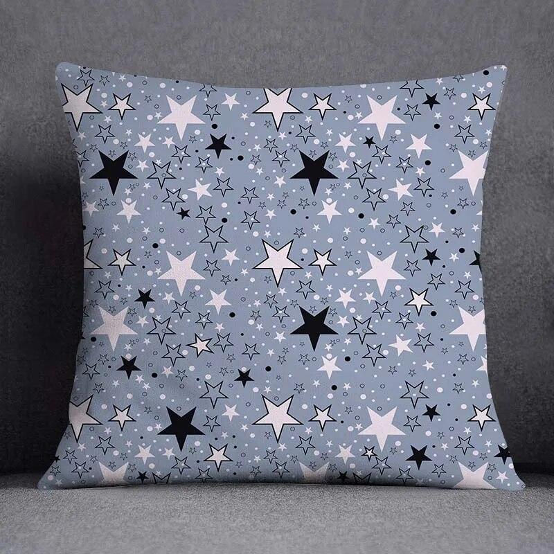 45x45cm Severský květinový geometrický vzor Dekorativní povlak na polštář Obývací pokoj Pohovka Kancelářský povlak na polštář Domácí dekorace