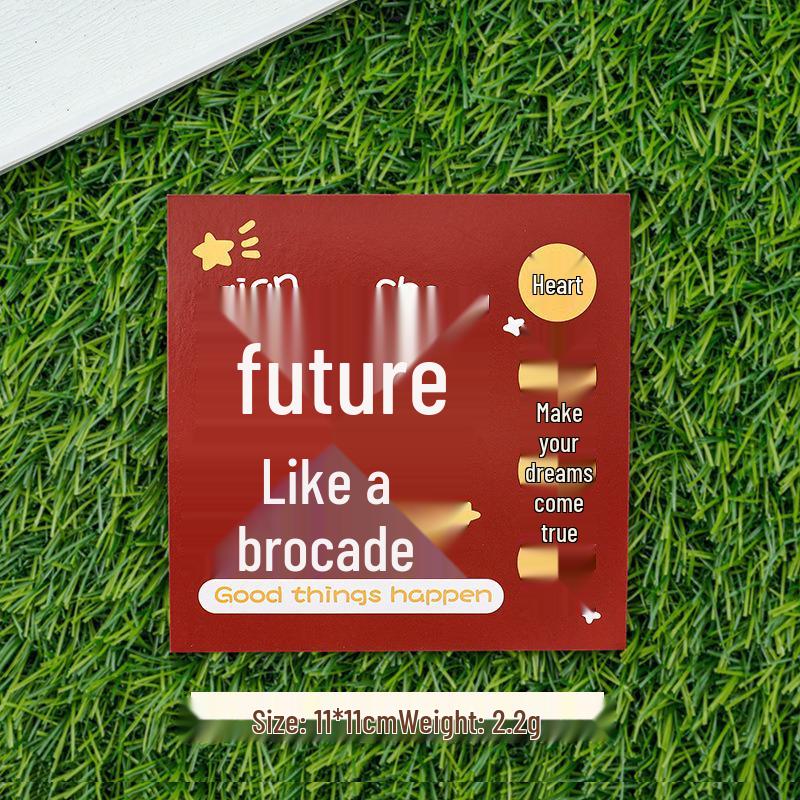 Back-to-School Season Handwritten Blessing Card for Students: DIY Small Card for Children s Day