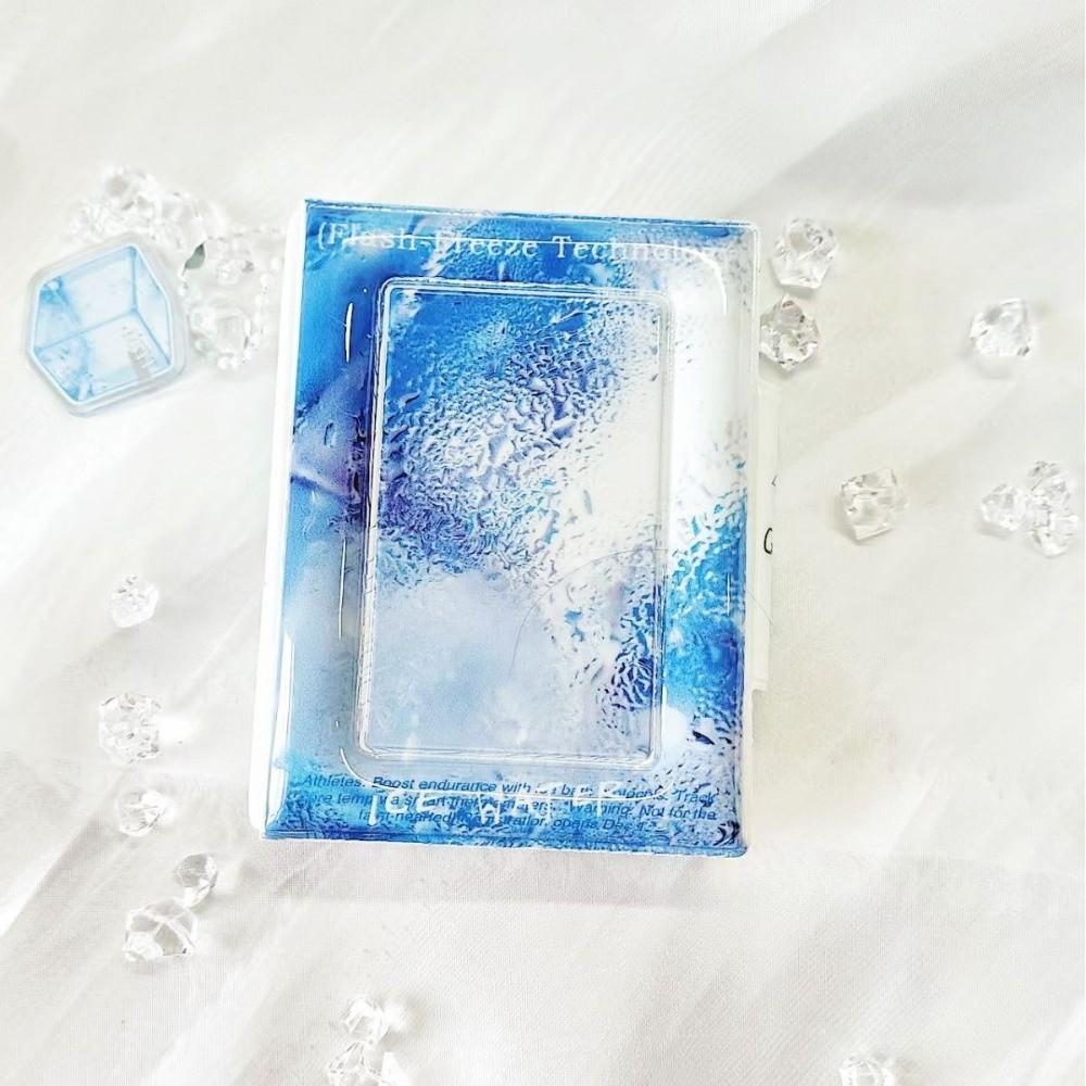 Blue Ice Rain Photocard Binder 3 Inch Mini Postcard Book INS Card Album
