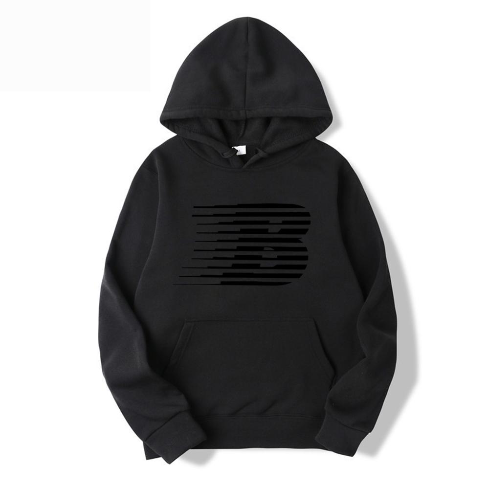2025Hoodie with Stylish "B" Graphic: Comfortable, Hooded Design, Perfect for Casual Wear