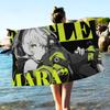 ZZZ Gaming Hoshimi Miyabi Große Mikrofaser Strandtücher Schnelltrocknendes Handtuch Sandstrandtücher Poolhandtuch für Reisen Schwimmbad Yoga