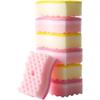 Shaped Wave Sponge Scrubbers, Kitchen Absorbent Cleaning Sponges, Colorful Dishwashing Cloths, Cleaning Block Scouring Pads