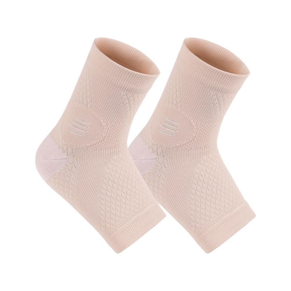 1Pair Anti Sprain Sports Ankle Brace Reduce Vibration Joint Protection Compression Socks Sweat Absorption Elastic