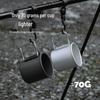 Mountain Camping Aluminum Alloy Folding Mug for Outdoor and Household Use