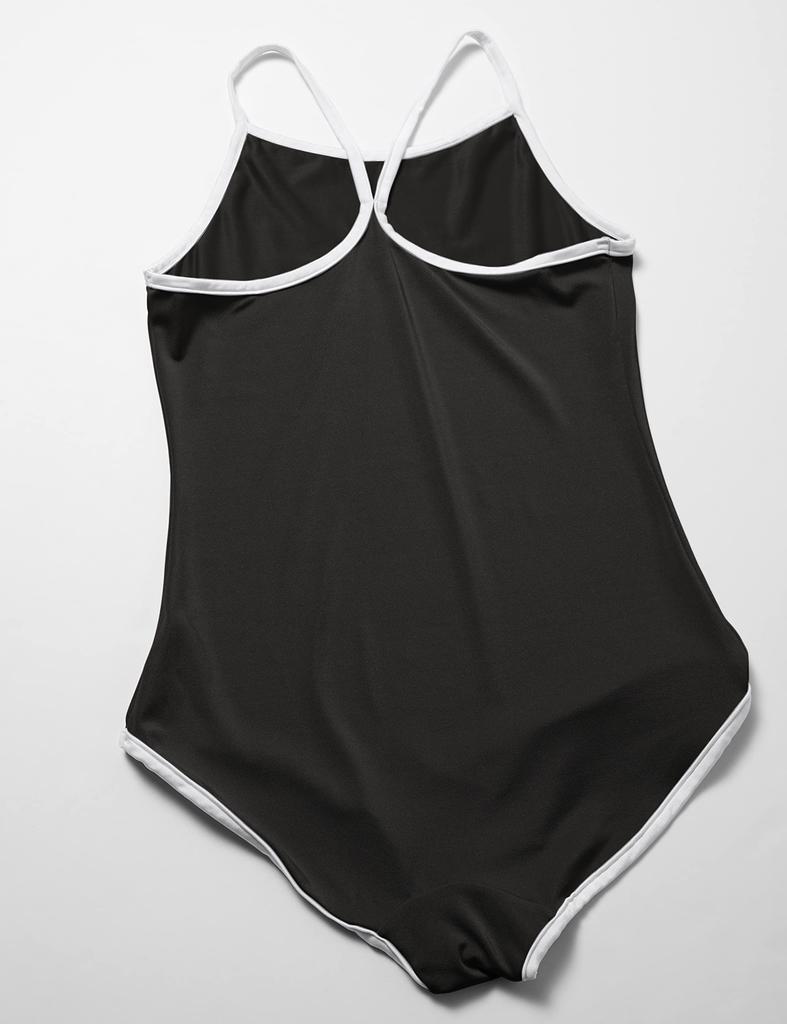 Nostalgiczny strój kąpielowy leotard szkolny Forest 8902 Czarny M