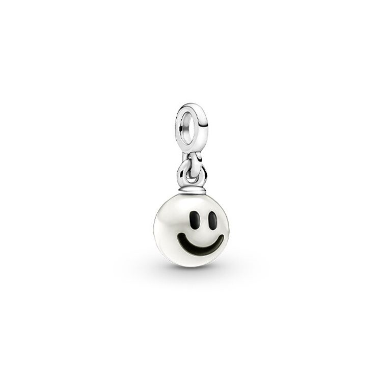 Pandora Me Series Smiley Mini 3D Personality Pendant DIY Bead Jewelry Accessories Unisex Jewelry Accessories Silver 799678C01 Box