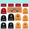 Jack Pumpkin Prince Knit Hat Colorful Halloween Print Unisex Winter Warm Cap