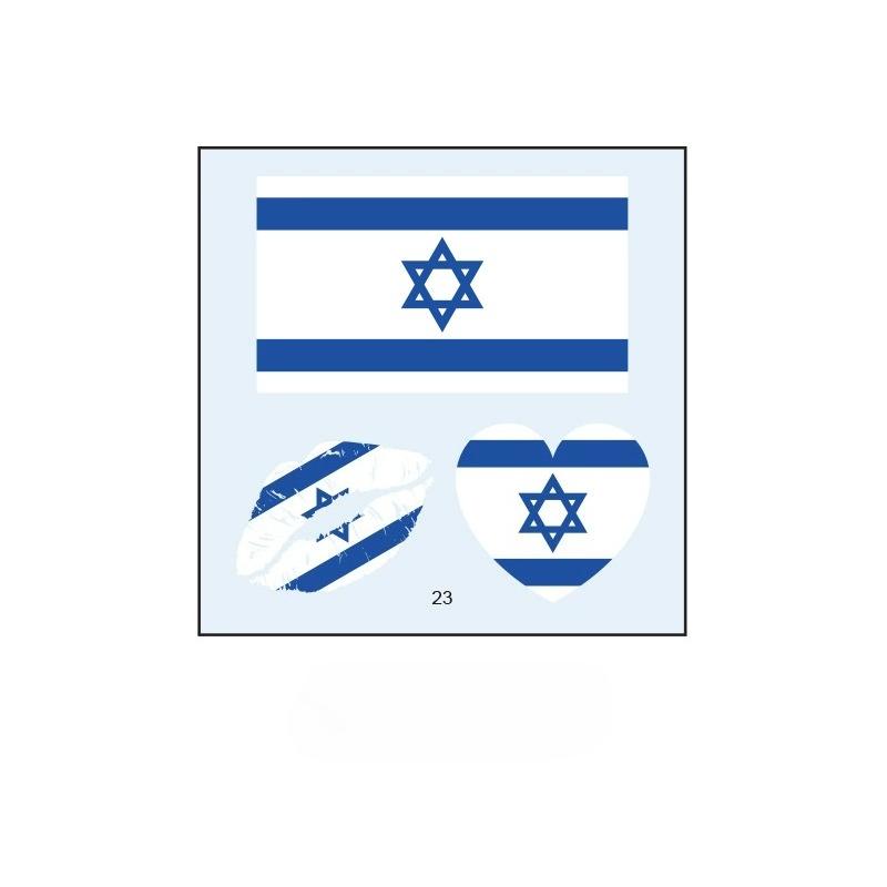 10PCS New World Cup Flag Tattoo Stickers Football Game Games Tattoo Stickers Makeup Face Stickers
