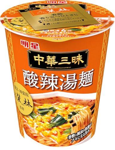 Meisei Chuka Sanmai Tate-gata Eirin Suanla Tangmen cup noodles ramen non-fried authentic Chinese flavor fragrant vinegar chili oil is addictive 64g
