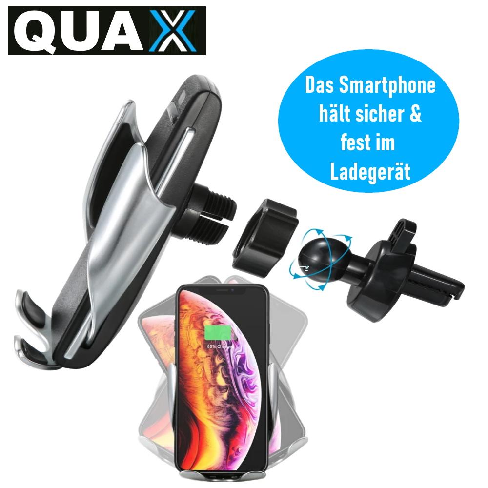 QUAX QI Wireless Charger Auto Handy Halterung magnetisches Induktions Ladegerät