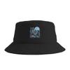 Epic Three Wolves Howling At The Moon 80s Poster Style Wolf Bucket Hat Street Style Fisherman Caps Fashion Vacation Sun Hats