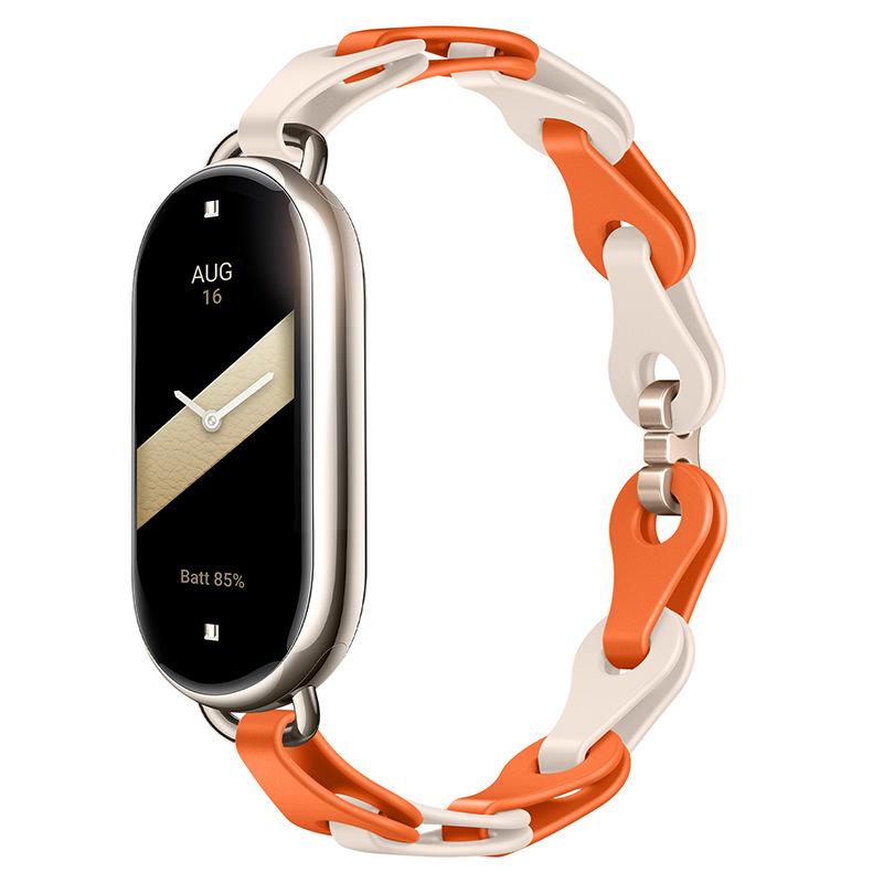 

Модный полый силиконовый ремешок для Xiaomi Mi Band 9/8 - Универсальный сменный браслет
