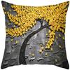 Oil Painting Tree Cushion Cover for Sofa Livingroom Pillow Case Home Decoration % Polyester Vintage Throw Pillow Cover