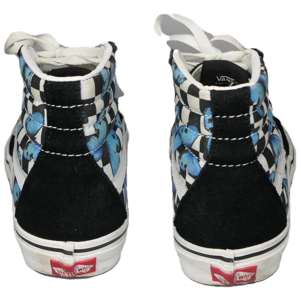 Vans Sk8-Hi Butterfly Checkerboard Unisex Sneakers Black True-White VN0A5HXV5KK