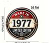 Vintage Made In  Limited Edition Round Metal Sign Retro th Birthday Commemorative Aluminum Wall Art Rustic Home Decor U
