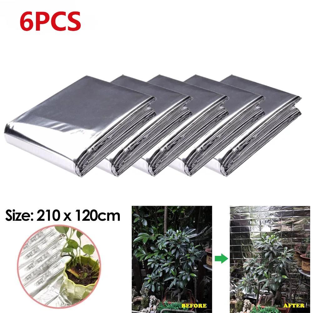 5-30PCS Silver Mylar Highly Reflective Films 210x120cm for Grow Foil Tent Room Garden Greenhouse Farming Increase Plant Growth