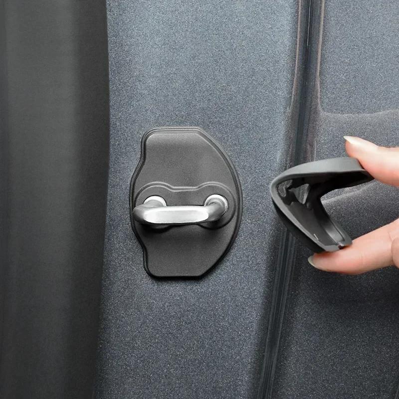 For 2016-2024 Tesla Model 3 Model Y Door Lock Cover Protective Latch Cover Door Stop Cover Set of 8