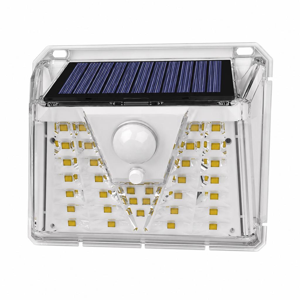 IP65 Waterproof Solar Powered Warm White Garden Lantern Wall Lamp with Motion Sensor LED Rechargeable