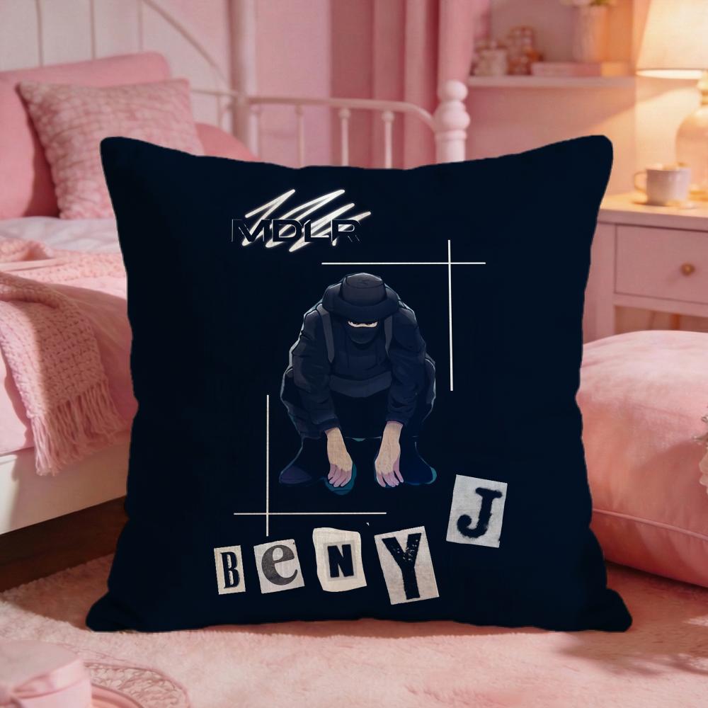 BBeny JJr Rapper Cushion Cover Premium Comfort Reversible Pillow Cove Two In One Design For Any Room Car Interior