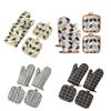4Pcs Thickened Microwave Oven Glove Cotton Linen Heat Resistant Gloves Oven Gloves Set  Microwave
