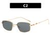 New Irregular Square Sunglasses for Men Women Fashion Small Metal Frame Sun Glasses Vintage Eyeglasses