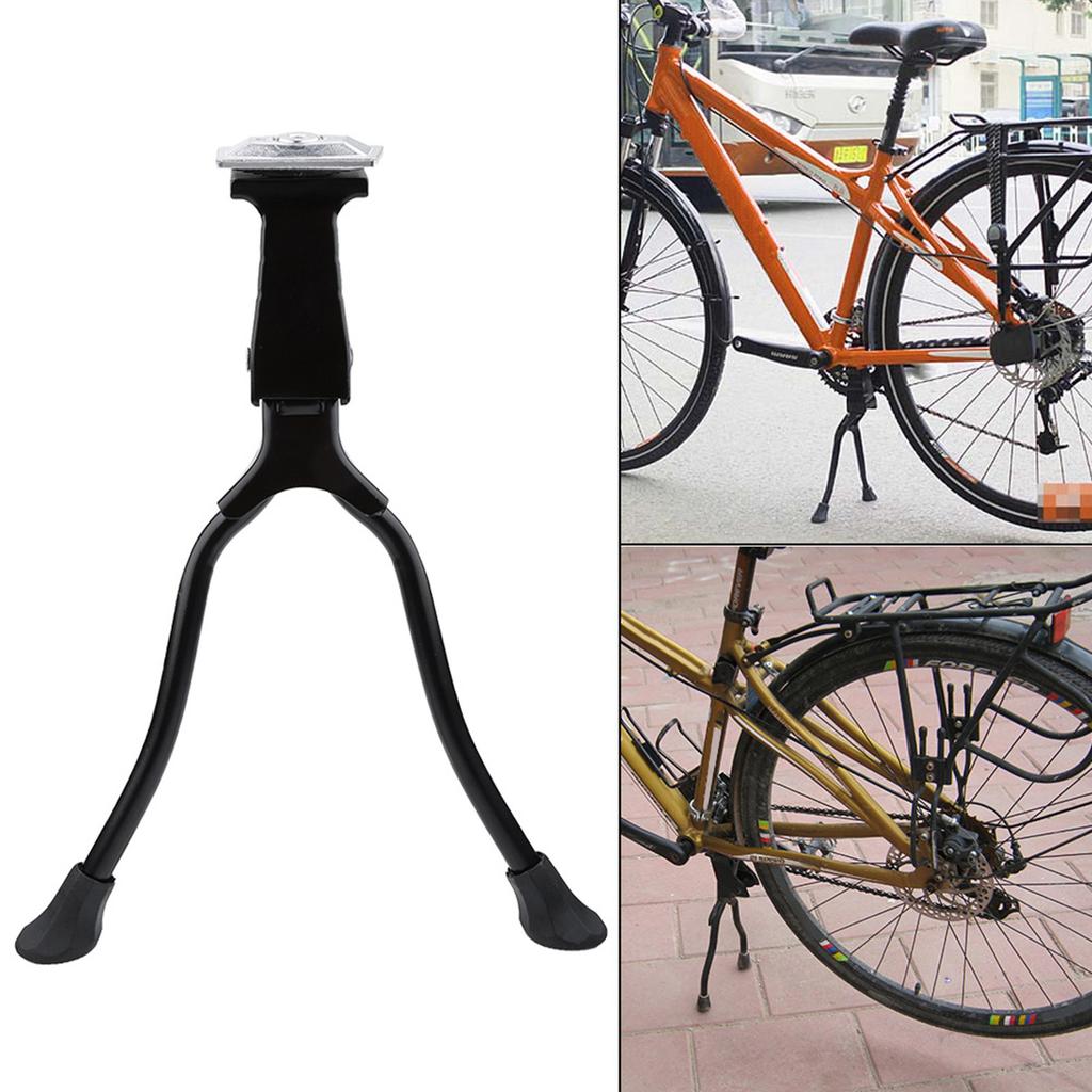 Support Stand Bike Double Legs Rack Prcatical Mountain Bike Foot Stand Mount Road  Double Legs Parking Rack