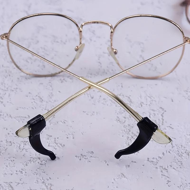 3 Pairs Silicone Anti-Slip Eyeglass Hooks-Comfortable&Secure Glasses Holders for Activities,Fashionable Design,Eyewear Accessory