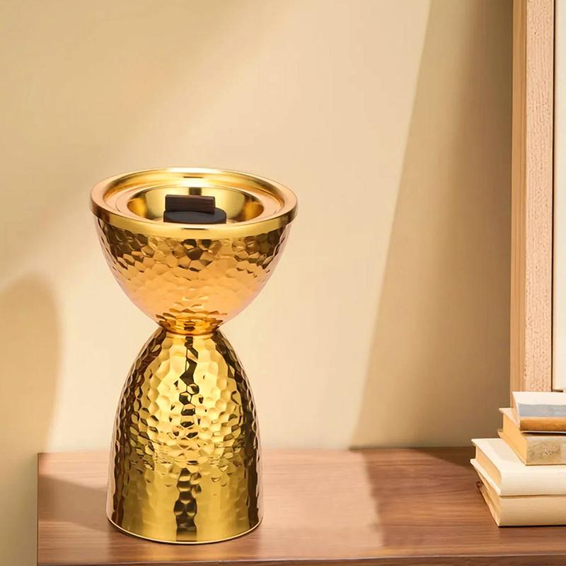 1PC Handicrafts Tabletop Metal Simplicity Iron Tea Rooms Incense Burner Elegant Heat-resistant Ornaments Stability